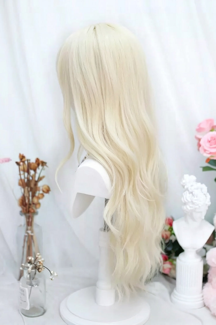 Long Wavy Lolita Wig - Walnut Gold Japanese-style Soft, Gold, Sweet Style - additional product view 3