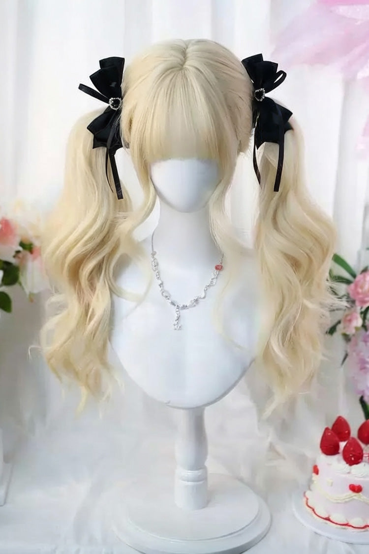 Long Wavy Lolita Wig - Walnut Gold Japanese-style Soft, Gold, Sweet Style - main product image