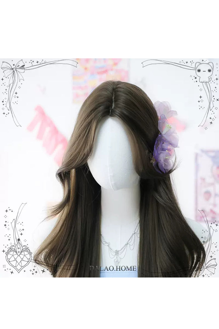 Long Wavy Lolita Wig - Wavy Curly, Brown, Sweet Style - Daily and Convention Styling - additional product view 3