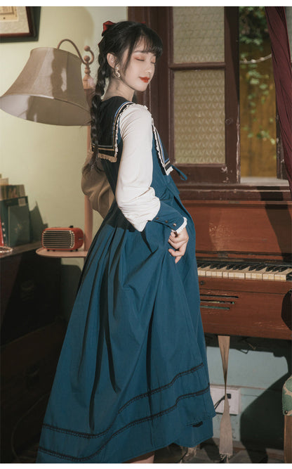 One-Piece Lolita Dress - Multi-Color, Embroidered, Sweet Style - additional product view 2
