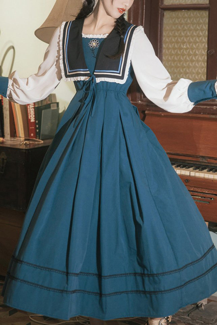 One-Piece Lolita Dress - Multi-Color, Embroidered, Sweet Style - main product image