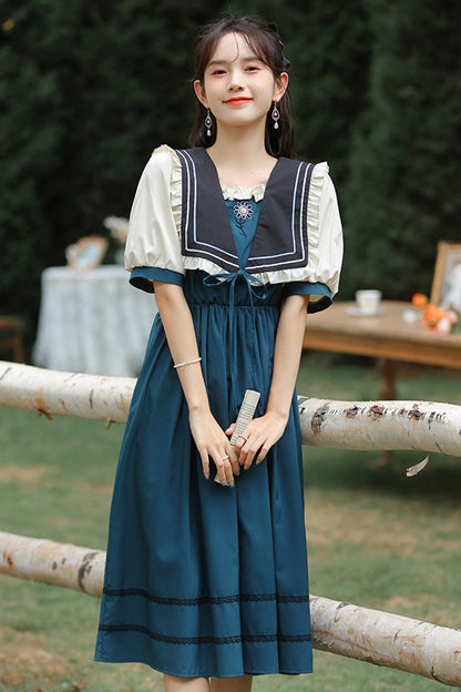 One-Piece Lolita Dress - Multi-Color, Sweet Style, Embroidered - additional product view 3