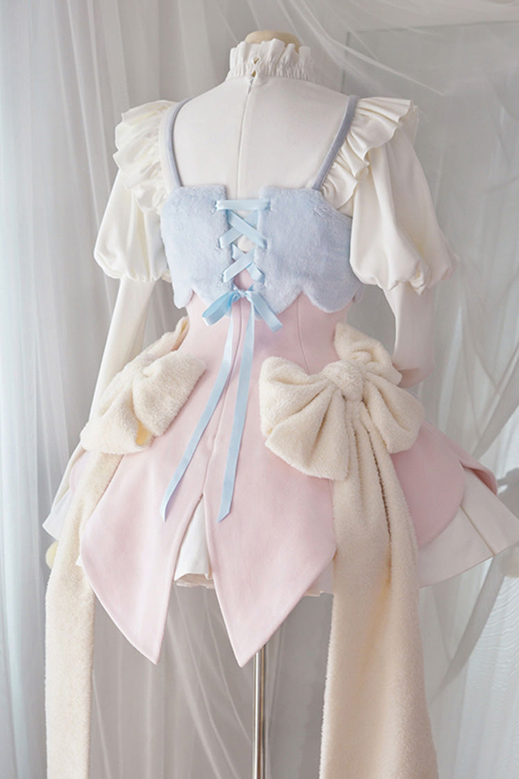 One-Piece Lolita Dress - Stand Up Collar, 4 Colors, High Waist, Long Sleeves, Sweet Style - additional product view 14