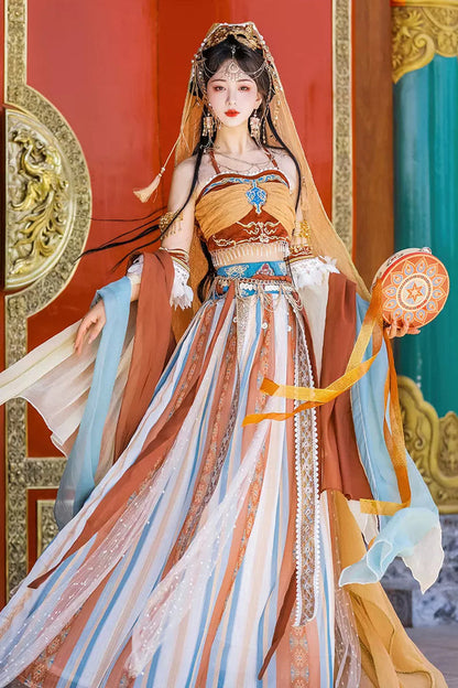Ouji Fashion Set - Dunhuang High Waisted Exotic, 2 Colors, High Waist, Women's Style - additional product view 2