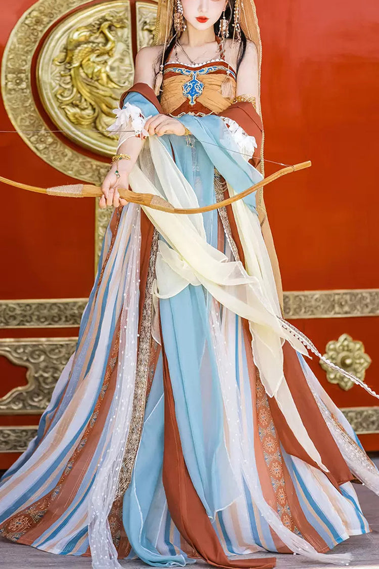 Ouji Fashion Set - Dunhuang High Waisted Exotic, 2 Colors, High Waist, Women's Style - main product image