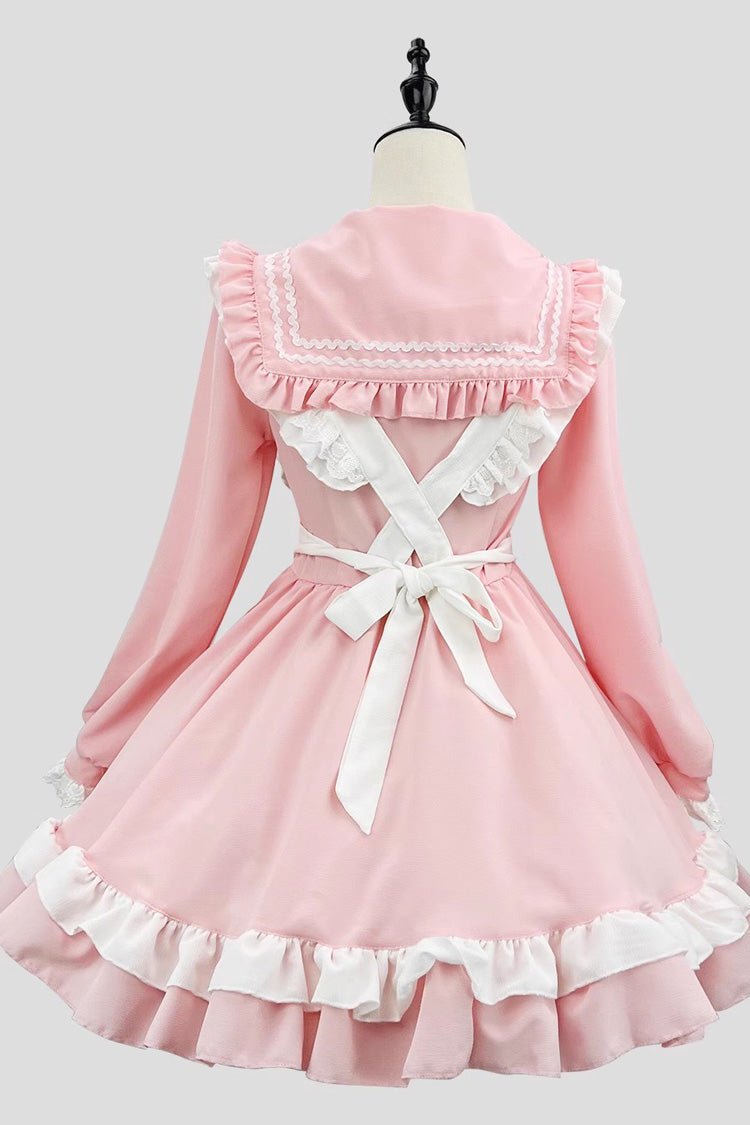 Ouji Fashion Set - Maid, Pink, Plus Size, Sweet Style, Bow Detail - additional product view 4