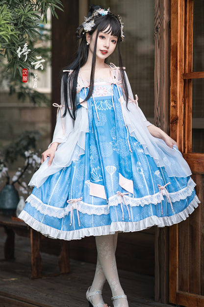 Ouji Fashion Set - Original Chinese Han Elements, 3 Colors, Printed, Sweet Style - additional product view 4