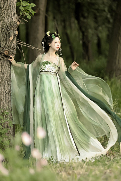 Ouji Fashion Set - Qingyao, Green, Chinese-Inspired Style, Embroidered, Sweet Style - additional product view 8