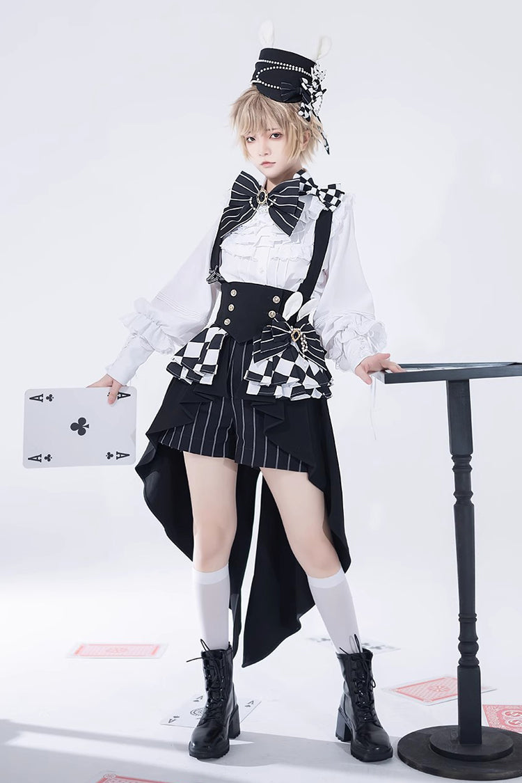 Ouji Lolita Blouse - Pure Color Rabbit Theater, White - Tea Party Coordinate Shirt - additional product view 6