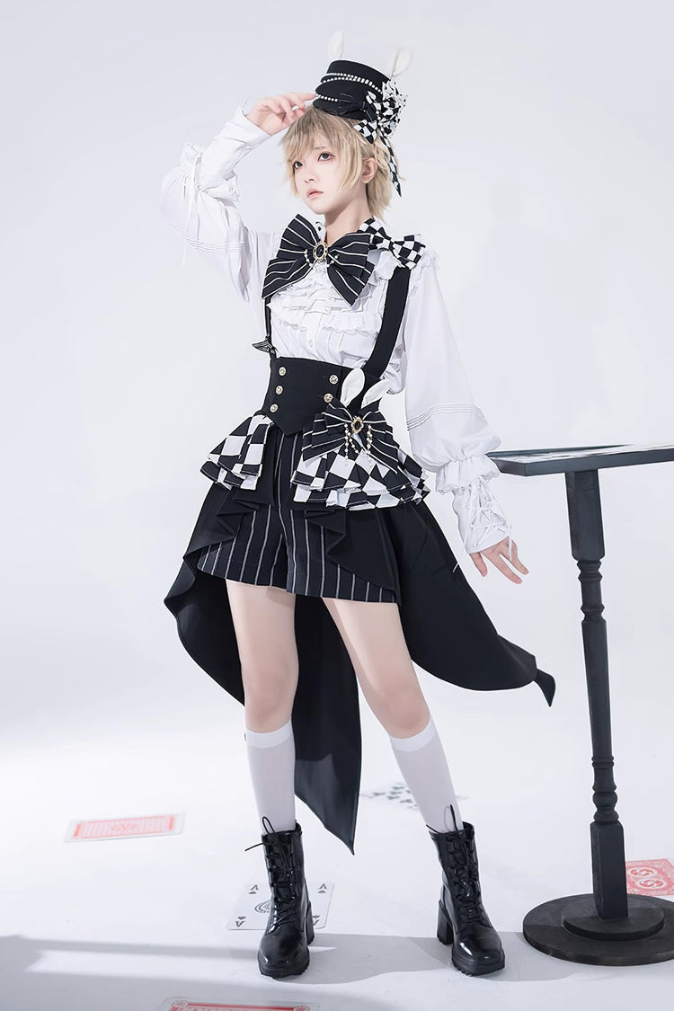 Ouji Lolita Blouse - Pure Color Rabbit Theater, White - Tea Party Coordinate Shirt - additional product view 7