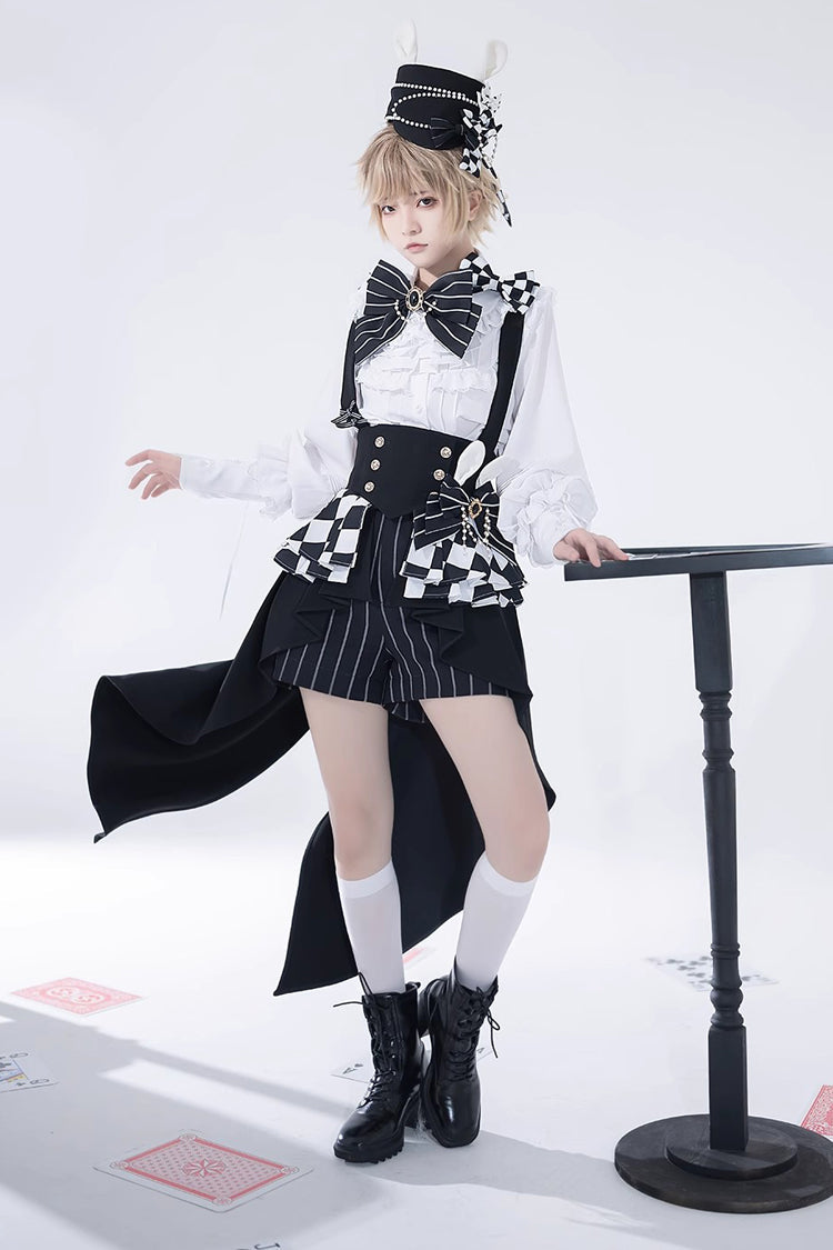 Ouji Lolita Blouse - Pure Color Rabbit Theater, White - Tea Party Coordinate Shirt - additional product view 8