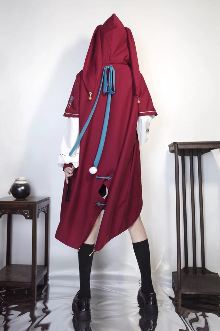 Ouji Lolita Shorts - Red/white/black Stand Collar, 3 Colors, Stand Collar, Long Sleeves - additional product view 3