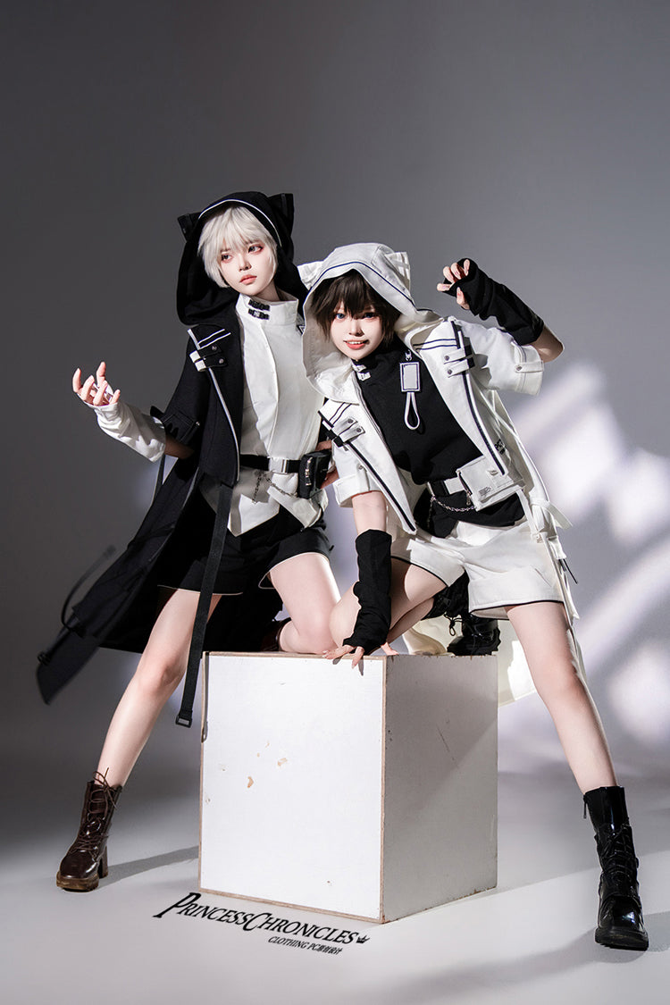 Ouji Prince Fashion Blouse - Functional Style Stand Collar, White, Stand Collar - additional product view 11