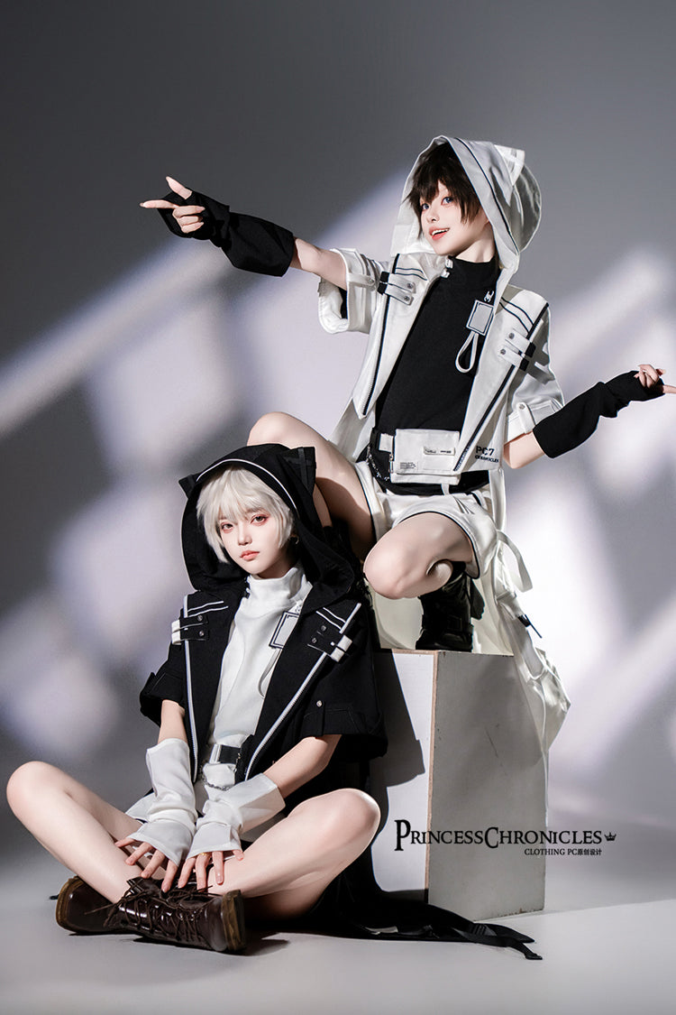 Ouji Prince Fashion Blouse - Functional Style Stand Collar, White, Stand Collar - additional product view 12