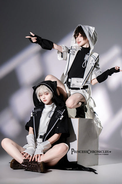 Ouji Prince Fashion Blouse - Functional Style Stand Collar, White, Stand Collar - additional product view 12