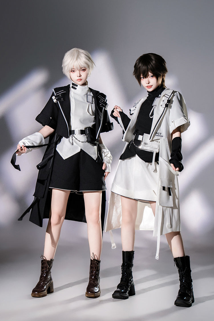 Ouji Prince Fashion Blouse - Functional Style Stand Collar, White, Stand Collar - additional product view 14