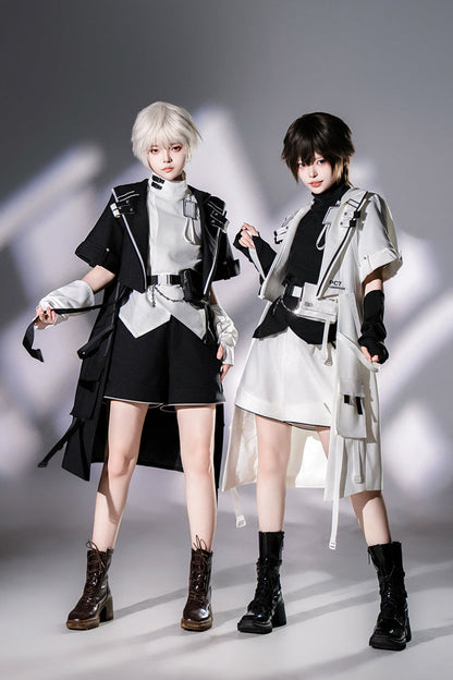 Ouji Prince Fashion Blouse - Functional Style Stand Collar, White, Stand Collar - additional product view 14