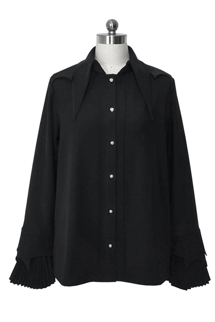 Ouji Prince Fashion Blouse - Princess Chronicles The Unknown, 3 Colors, Gothic Style - Female S Black / Female M Black / Female L Black option