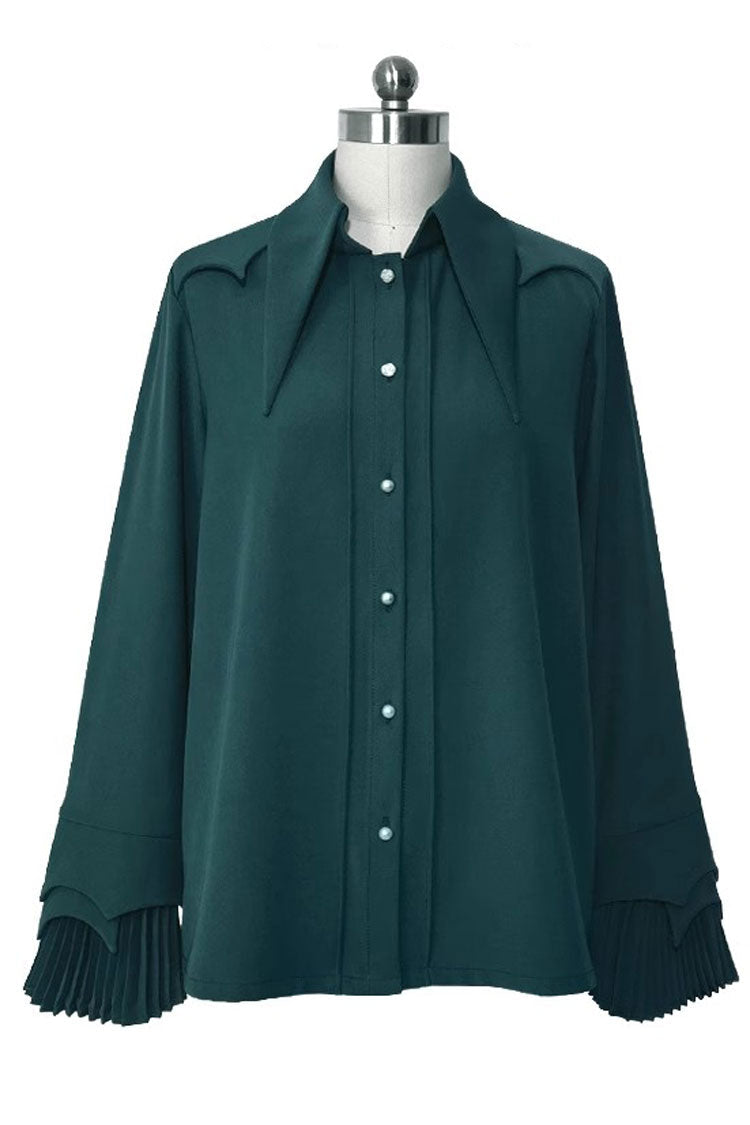 Ouji Prince Fashion Blouse - Princess Chronicles The Unknown, 3 Colors, Gothic Style - Female S Green / Female M Green / Female L Green option