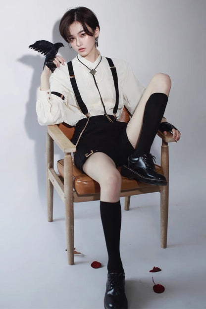 Ouji Prince Fashion Blouse - Seven Deadly Sins, White, Gothic Style - additional product view 2