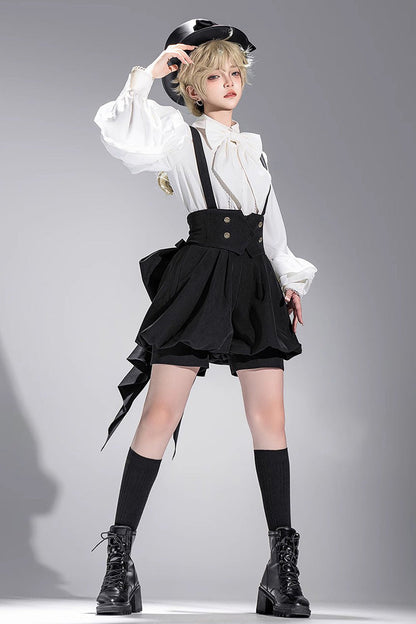 Ouji Prince Fashion Blouse - Vintage Elegant Prince, White, Long Sleeves - additional product view 2
