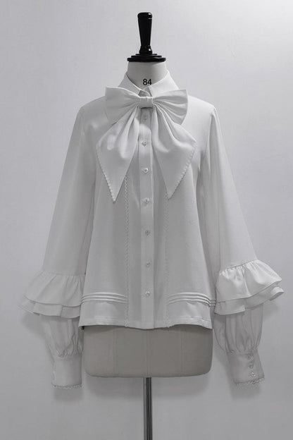 Ouji Prince Fashion Blouse - Vintage Elegant Prince, White, Long Sleeves - additional product view 3