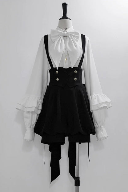 Ouji Prince Fashion Blouse - Vintage Elegant Prince, White, Long Sleeves - additional product view 4