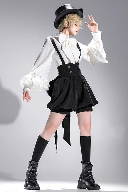 Ouji Prince Fashion Blouse - Vintage Elegant Prince, White, Long Sleeves - additional product view 7