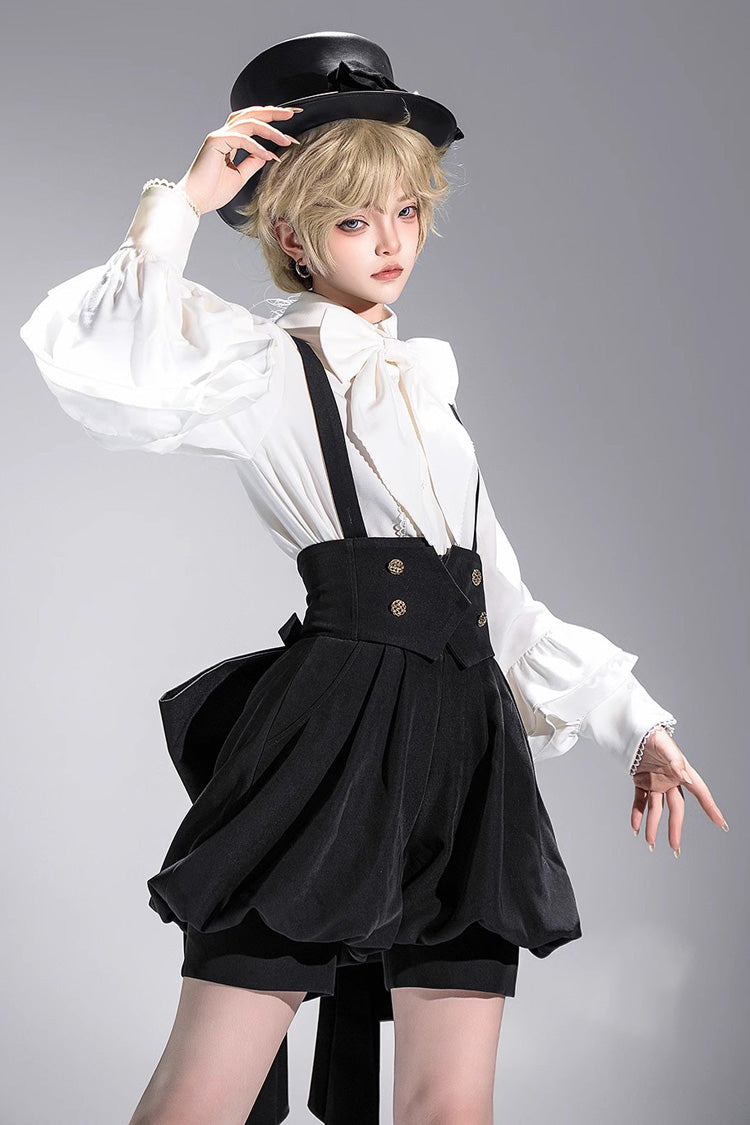 Ouji Prince Fashion Blouse - Vintage Elegant Prince, White, Long Sleeves - main product image