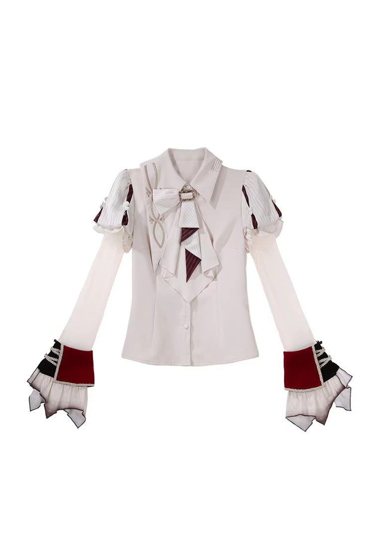 Punk T-Shirt - Burning Finale, 2 Colors, Classic Style, Embroidered - S Top(Only) / M Top(Only) / L Top(Only) option
