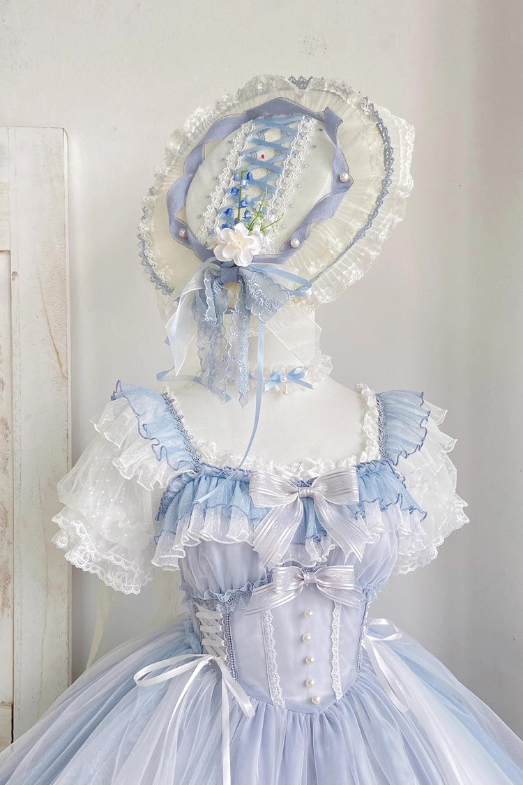 Punk T-Shirt - Cream Point, 2 Colors, Bow Detail, Lace Trim, Embroidered - additional product view 2
