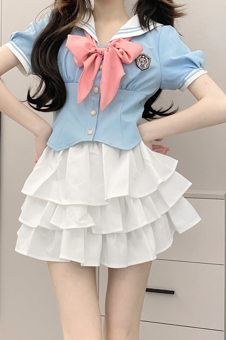 Punk T-Shirt - Multi-layer Ruffle Bowknot, 4 Colors, Ruffled, Sweet Style, Bow Detail - additional product view 6