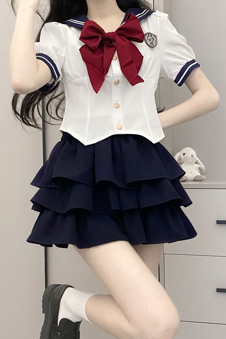 Punk T-Shirt - Multi-layer Ruffle Bowknot, 4 Colors, Ruffled, Sweet Style, Bow Detail - additional product view 9