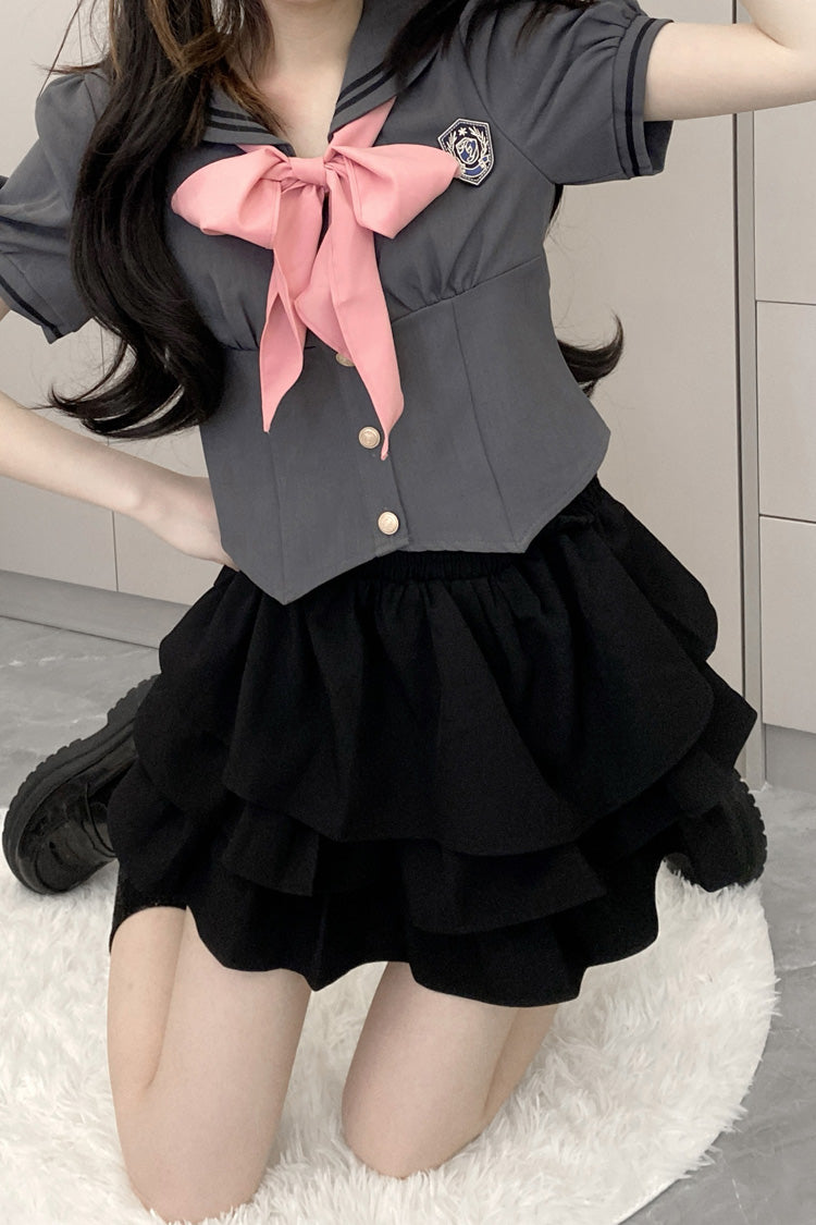 Punk T-Shirt - Multi-layer Ruffle Bowknot, 4 Colors, Ruffled, Sweet Style, Bow Detail - additional product view 11