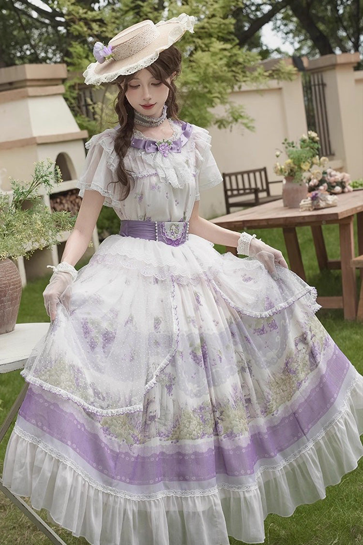 Punk T-Shirt - Rabbit Vine Story, 2 Colors, Sweet Style, Bow Detail, Lace Trim - additional product view 3