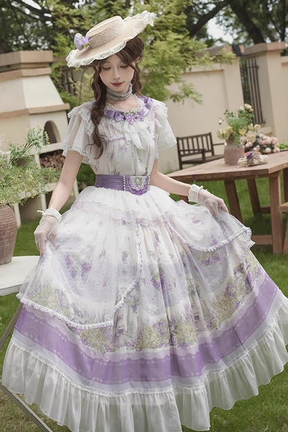 Punk T-Shirt - Rabbit Vine Story, 2 Colors, Sweet Style, Bow Detail, Lace Trim - additional product view 3