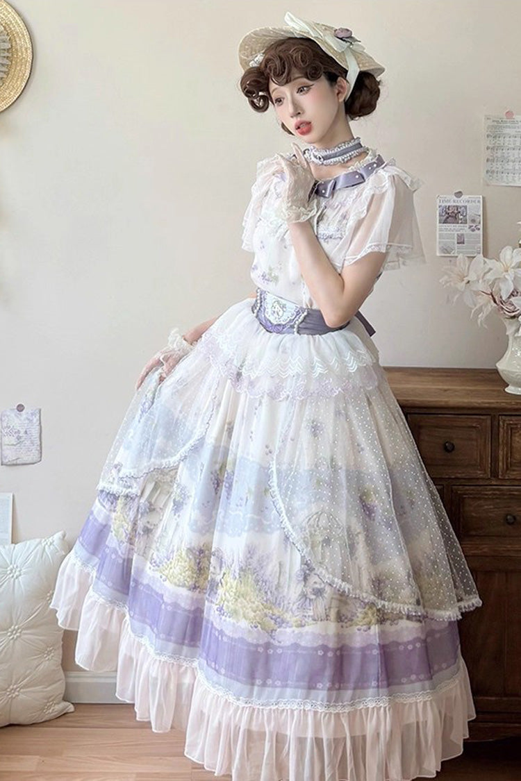 Punk T-Shirt - Rabbit Vine Story, 2 Colors, Sweet Style, Bow Detail, Lace Trim - additional product view 7