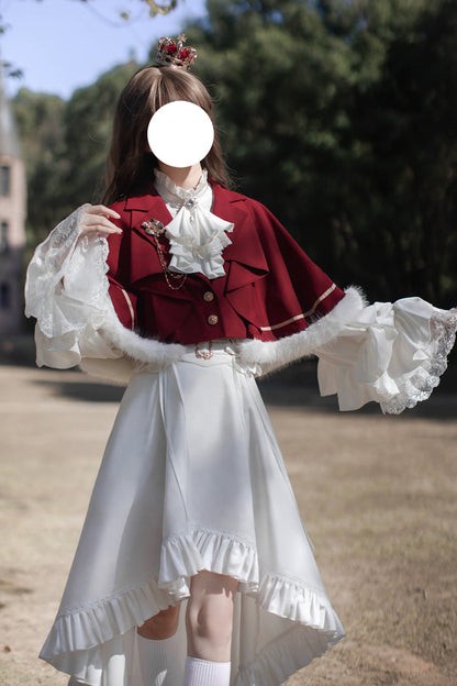 Punk Trousers - Day And Night Song, White, Ruffled, Long Sleeves, Gothic Style - additional product view 11