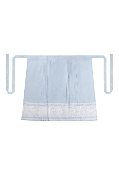 Ruffled Lolita Skirt - Alice In The Illusion, Blue, Stand Collar, Printed - S Ma-Mian(Only) / M Ma-Mian(Only) / L Ma-Mian(Only) option