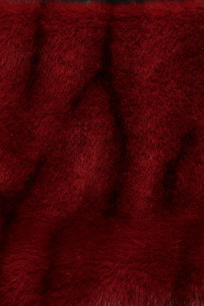 Ruffled Lolita Skirt - Black/red Faux Fur Stitching, 2 Colors, Women's Style, Lace-Up - additional product view 7