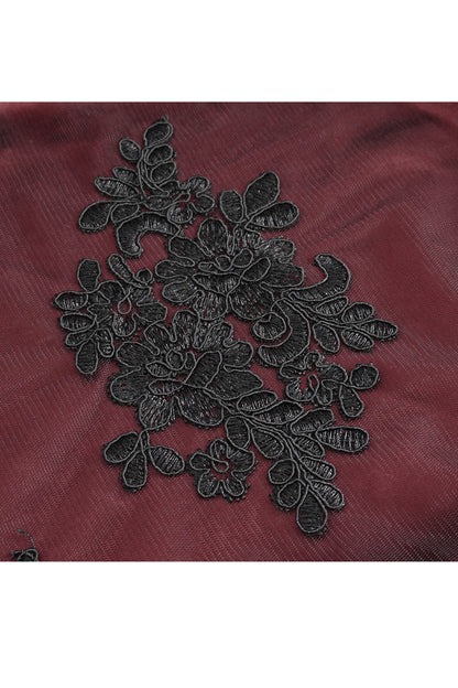 Ruffled Lolita Skirt - Black/red High Waisted, 2 Colors, High Waist, Women's Style - additional product view 10