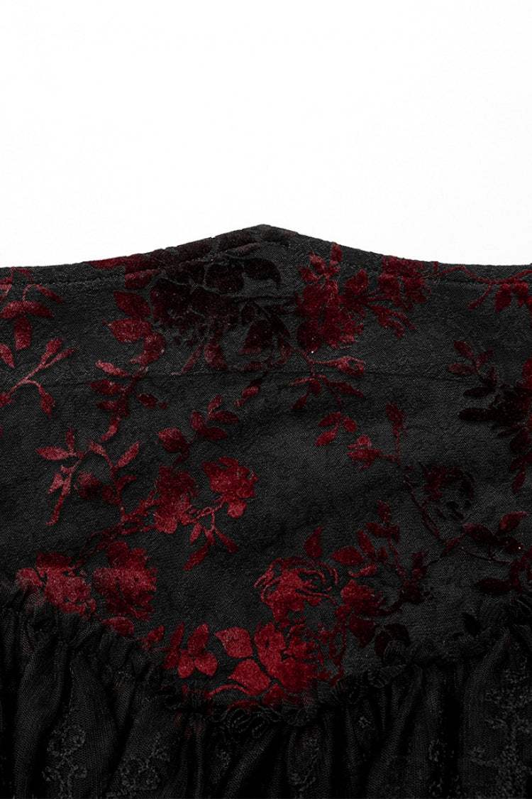 Ruffled Lolita Skirt - Black/red Layered, 2 Colors, Women's Style, Lace Trim, Ruffled - additional product view 6