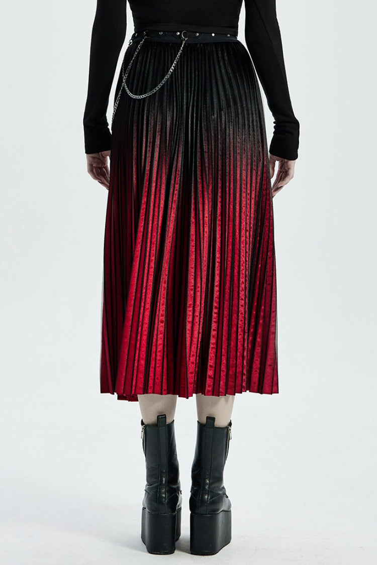 Ruffled Lolita Skirt - Black/red Metal Nails Metal, 2 Colors, Women's Style - additional product view 3