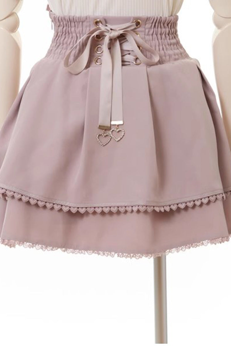 Ruffled Lolita Skirt - Double, 3 Colors, Bow Detail, Ruffled, Sweet Style - additional product view 2