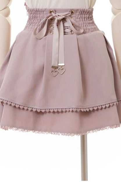 Ruffled Lolita Skirt - Double, 3 Colors, Bow Detail, Ruffled, Sweet Style - additional product view 2