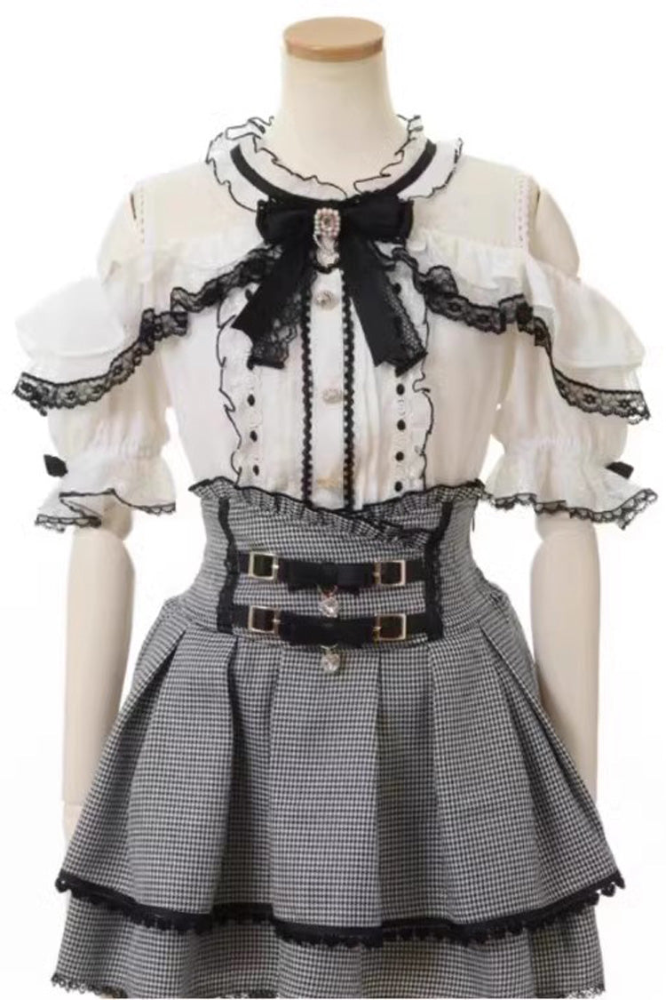 Ruffled Lolita Skirt - Double, 3 Colors, Bow Detail, Ruffled, Sweet Style - additional product view 6
