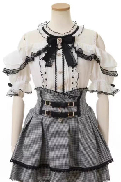 Ruffled Lolita Skirt - Double, 3 Colors, Bow Detail, Ruffled, Sweet Style - additional product view 6