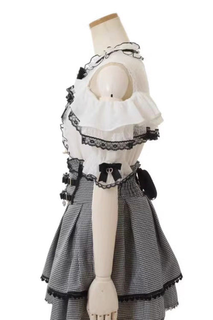 Ruffled Lolita Skirt - Double, 3 Colors, Bow Detail, Ruffled, Sweet Style - additional product view 7
