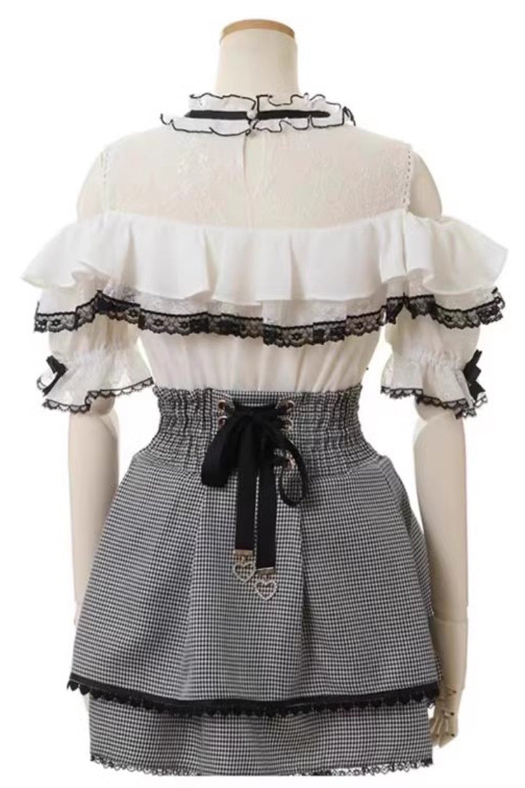 Ruffled Lolita Skirt - Double, 3 Colors, Bow Detail, Ruffled, Sweet Style - additional product view 8
