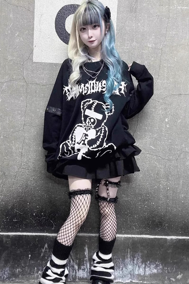 Ruffled Lolita Skirt - High Waisted, Black, Buckle Detail, High Waist, Ruffled - additional product view 2